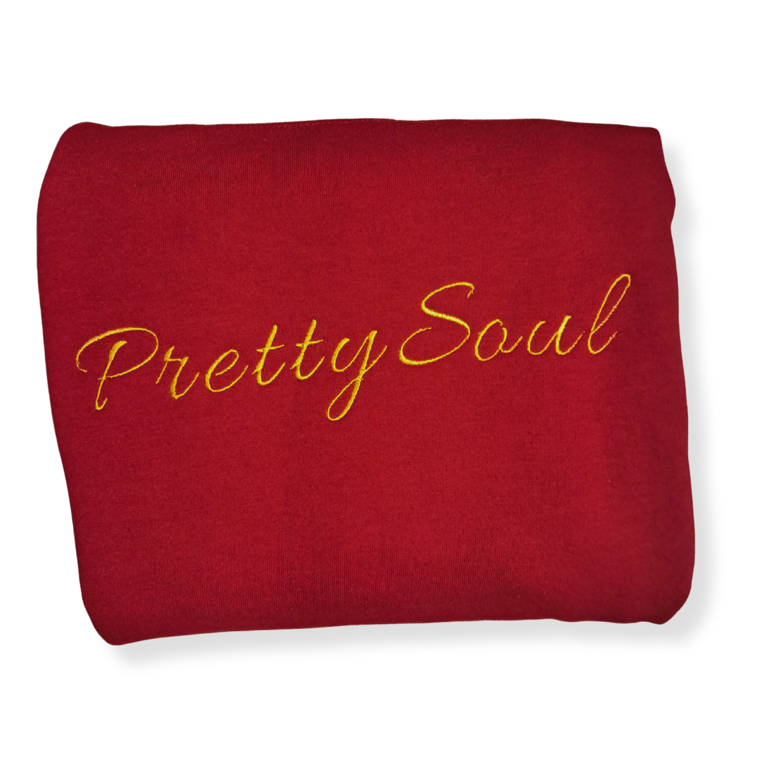 Embroidered "Pretty Soul" Crew Neck