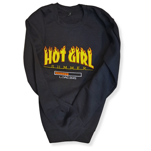 Embroidered "Hot Girl Summer" (Black)