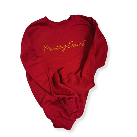 Embroidered "Pretty Soul" Crew Neck